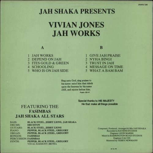 Jah Shaka Jah Works UK vinyl LP album (LP record) (709056)